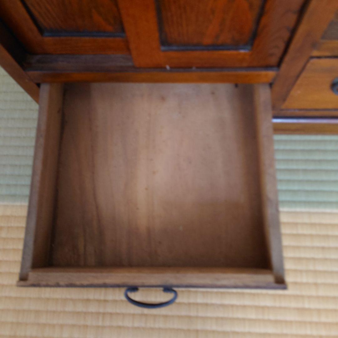 階段箪笥　タンス　アンティーク　骨董　両面誂え