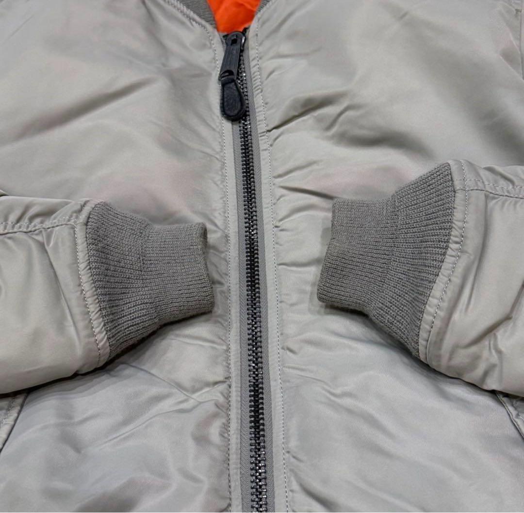 AVIREX シルバー MA-1 フライトジャケット