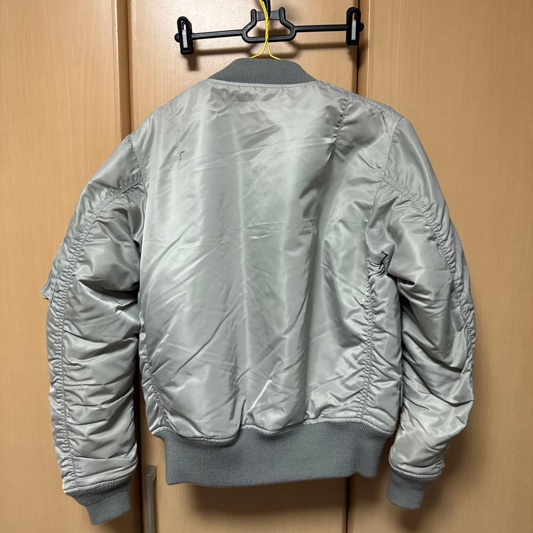 AVIREX シルバー MA-1 フライトジャケット