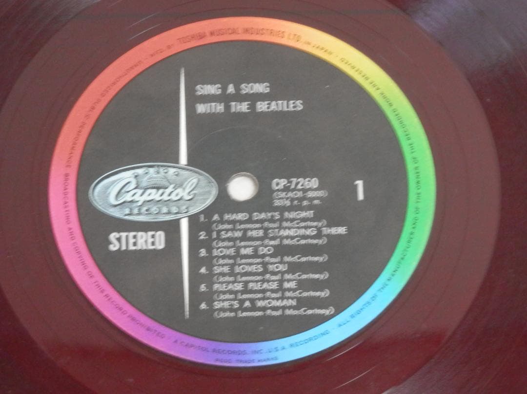 ビートルズと唄おう / ジミー・ハスケルと彼の楽団　LP　赤盤　CP 7260