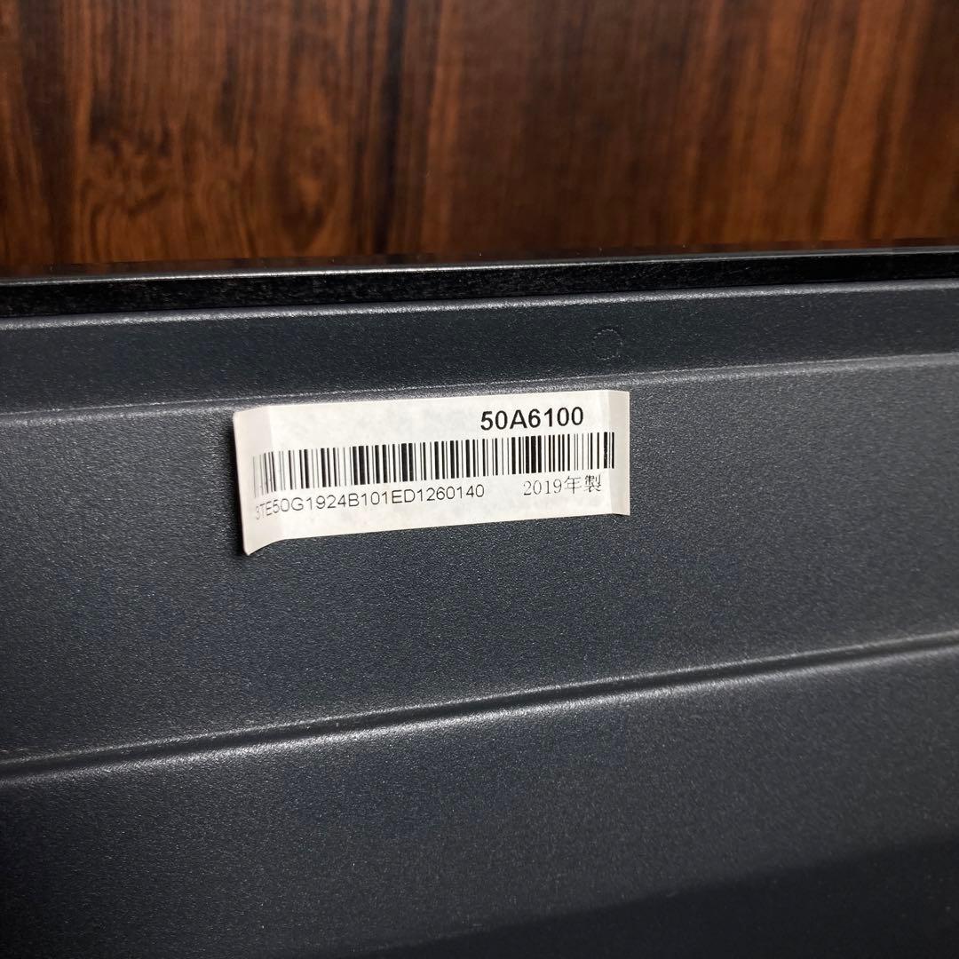 Hisense 4K液晶テレビ 50インチ 50A6100 2019年製