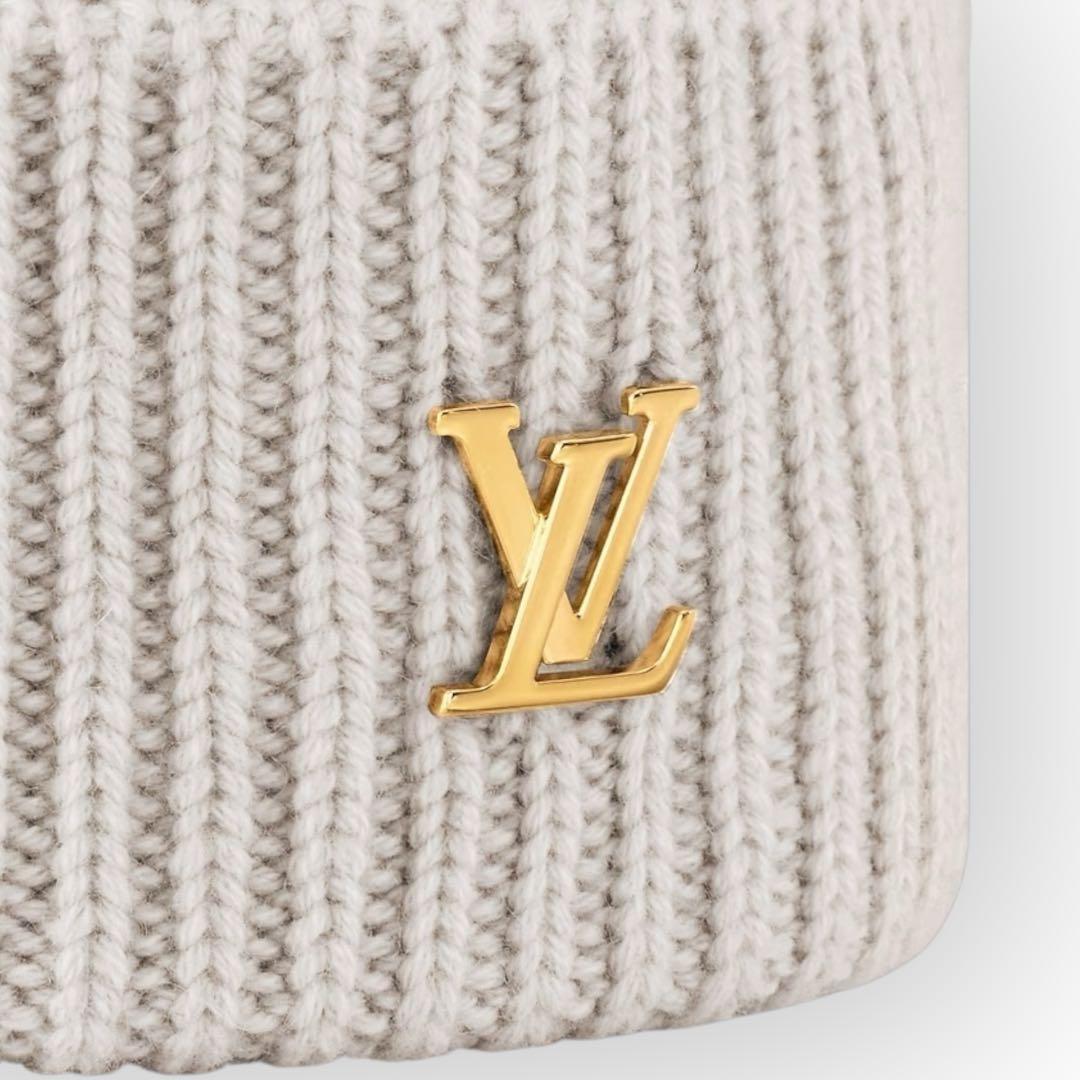 ヴィトン ボネ・LVボア カシミヤ　ニットキャップ M78970 ビーニー LV