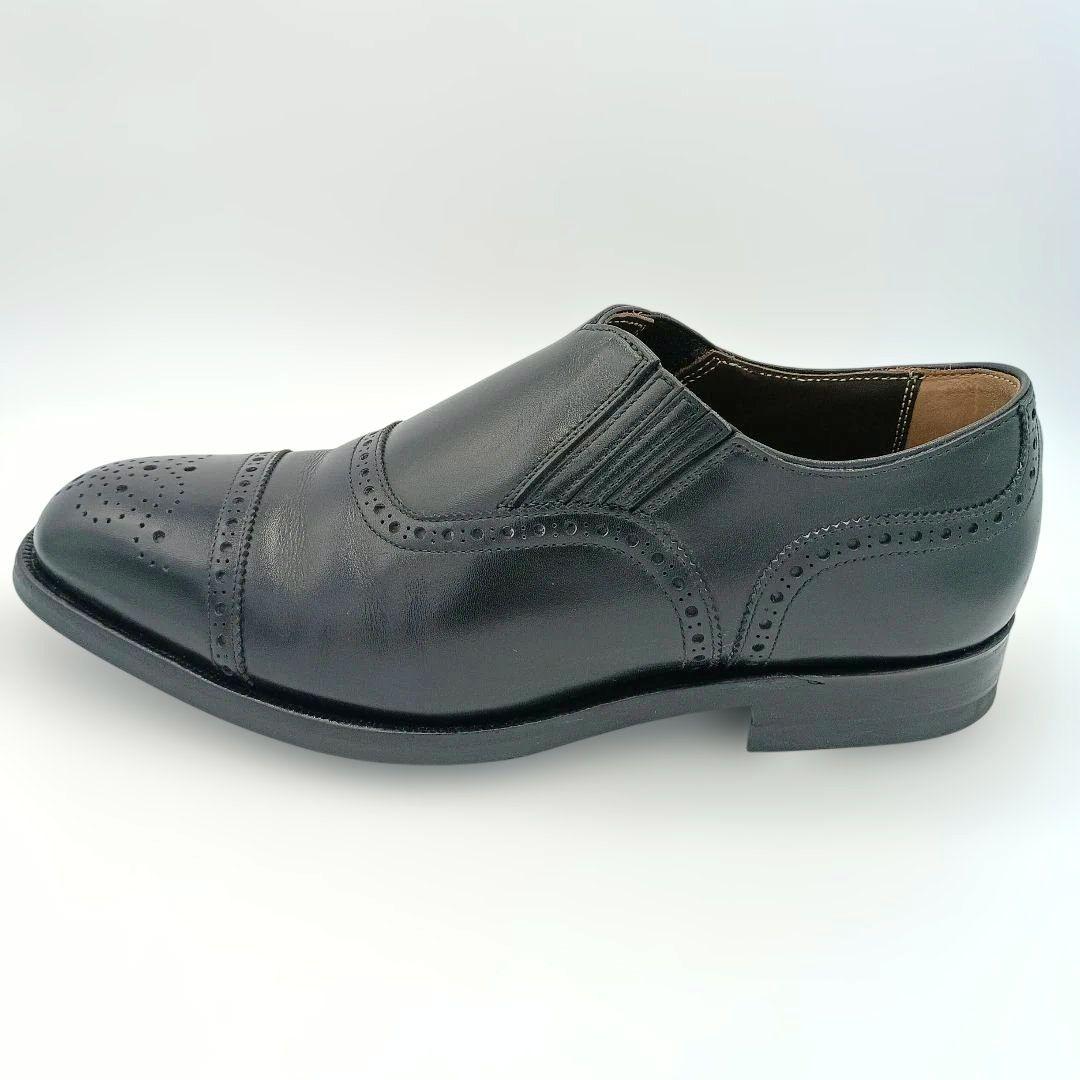 稀少モデル【リーガル】サイドエラスティックモデル スリッポン 黒 W37T