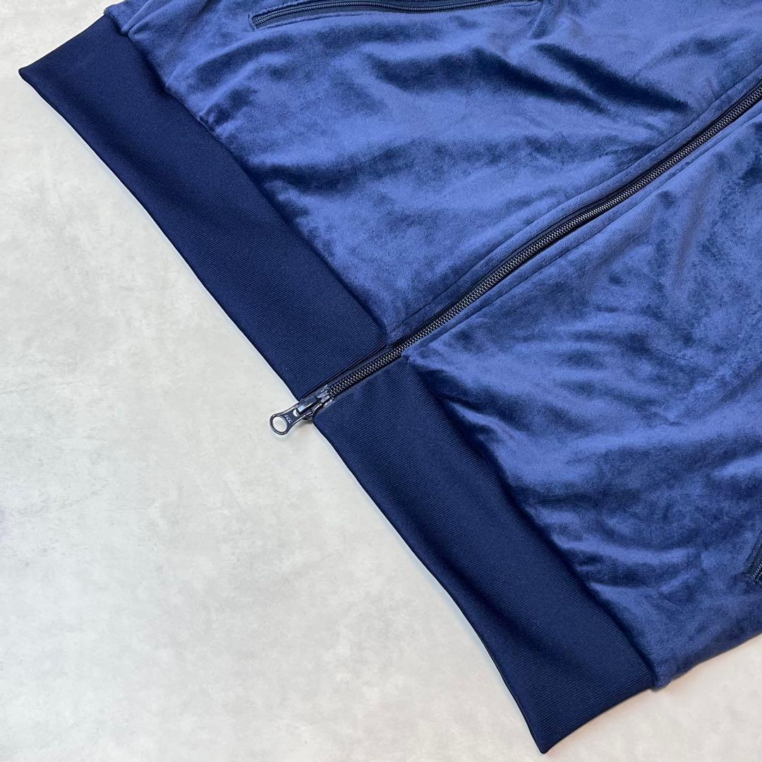 adidas ベッケンバウアー ベロア トラックジャケット ネイビー L