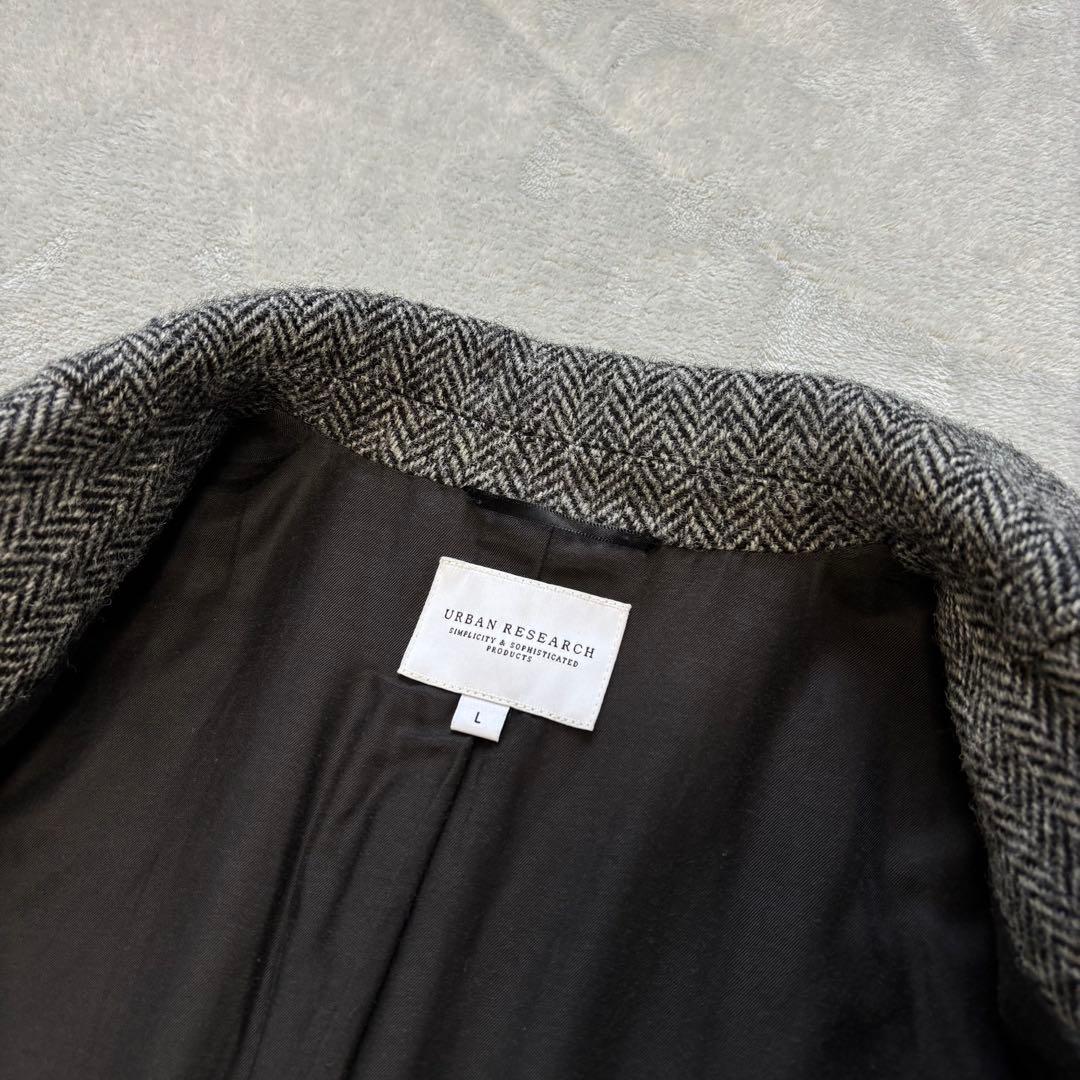 美品✨アーバンリサーチ×ハリスツイード ヘリンボーン ジャケット ベスト　L