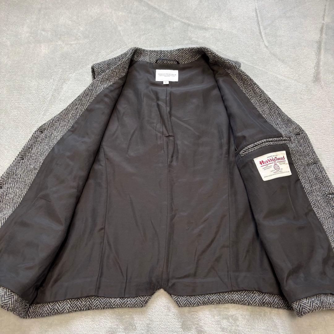 美品✨アーバンリサーチ×ハリスツイード ヘリンボーン ジャケット ベスト　L