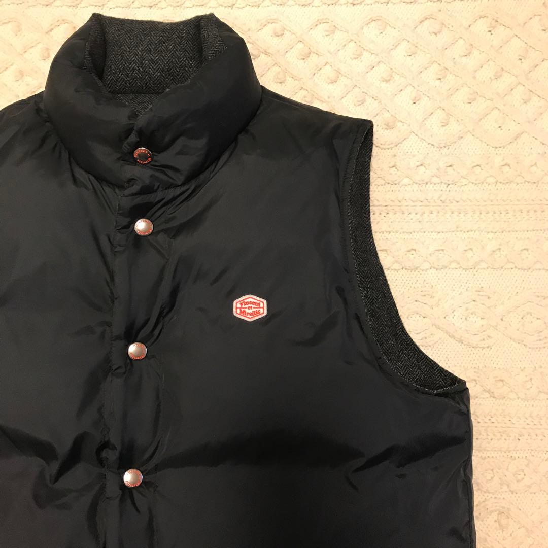 バンソンエミレイユ ダウンベスト リバーシブル 42