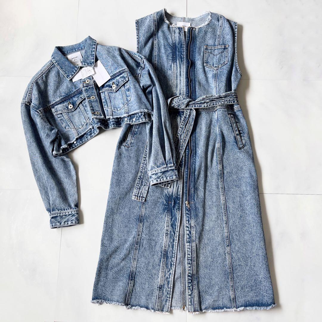 新品 アメリ MANY WAY VERSATILE DENIM COAT デニム