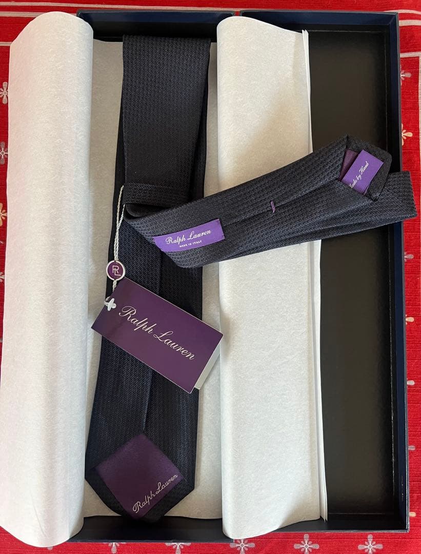 Ralph Lauren Purple Label 未使用ネクタイ 箱付