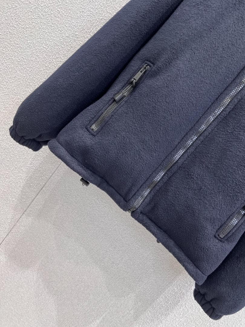 極美品 miu miu ネイビー ジップアップ ジャケット