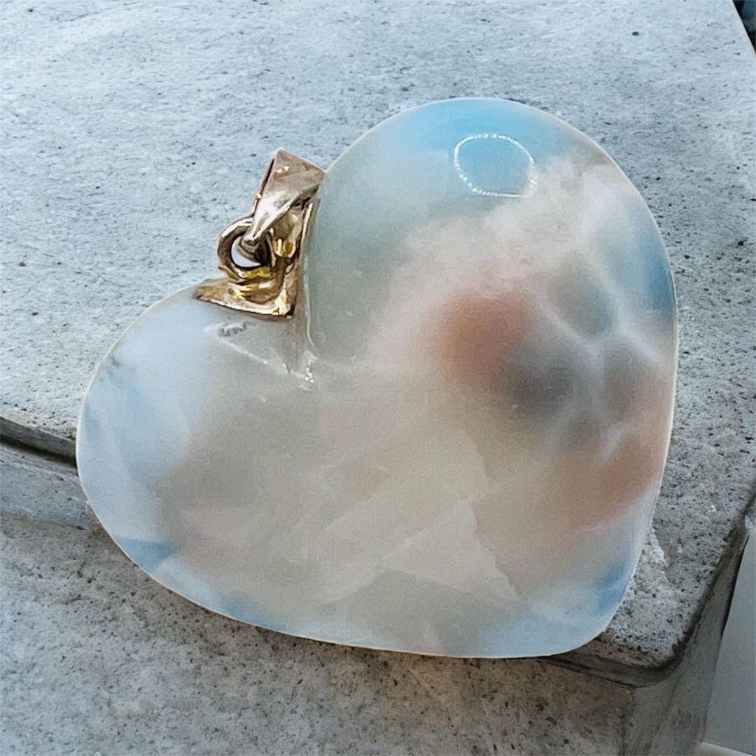 特別価格ピンクラリマー ハート レア ラリマー ペンダント