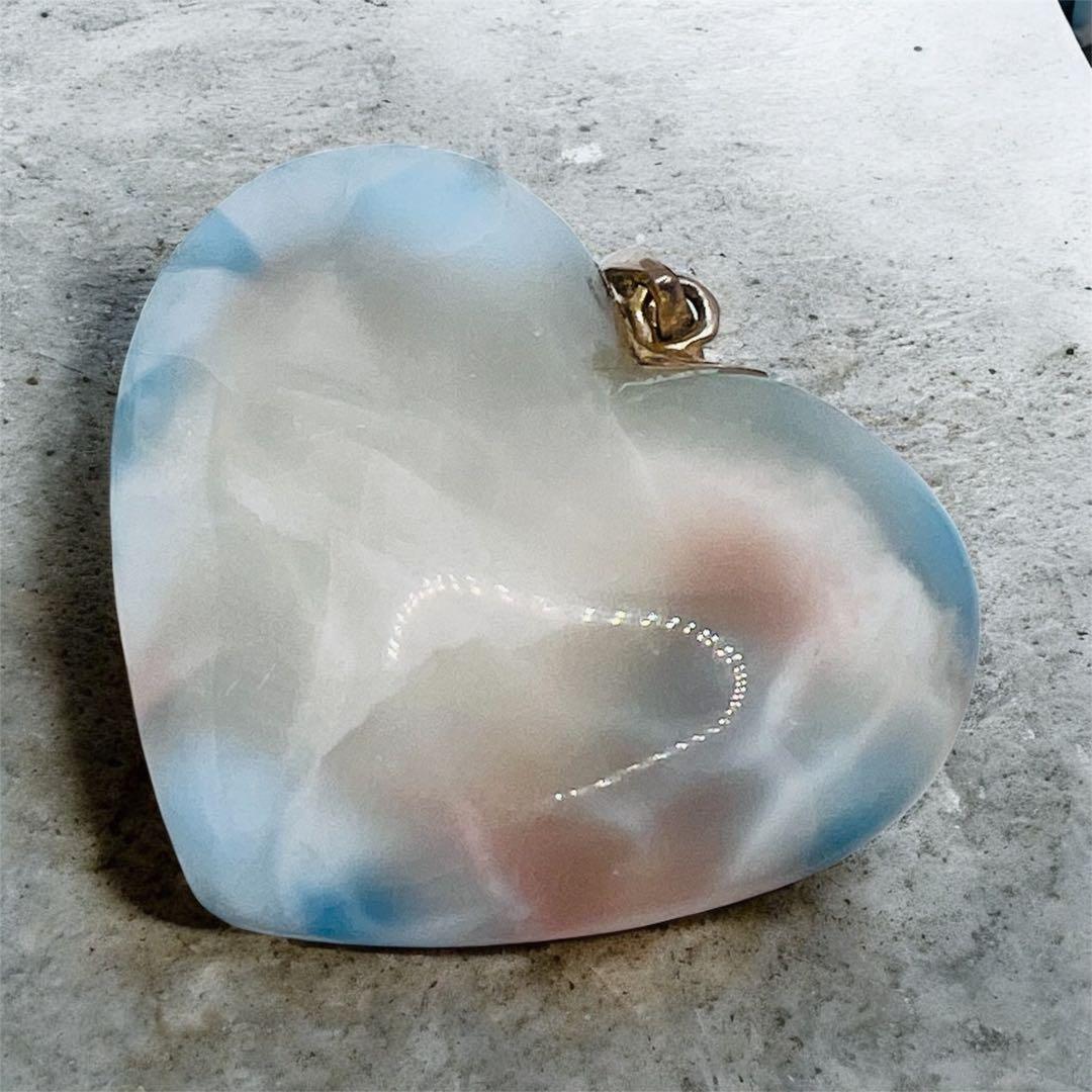 特別価格ピンクラリマー ハート レア ラリマー ペンダント