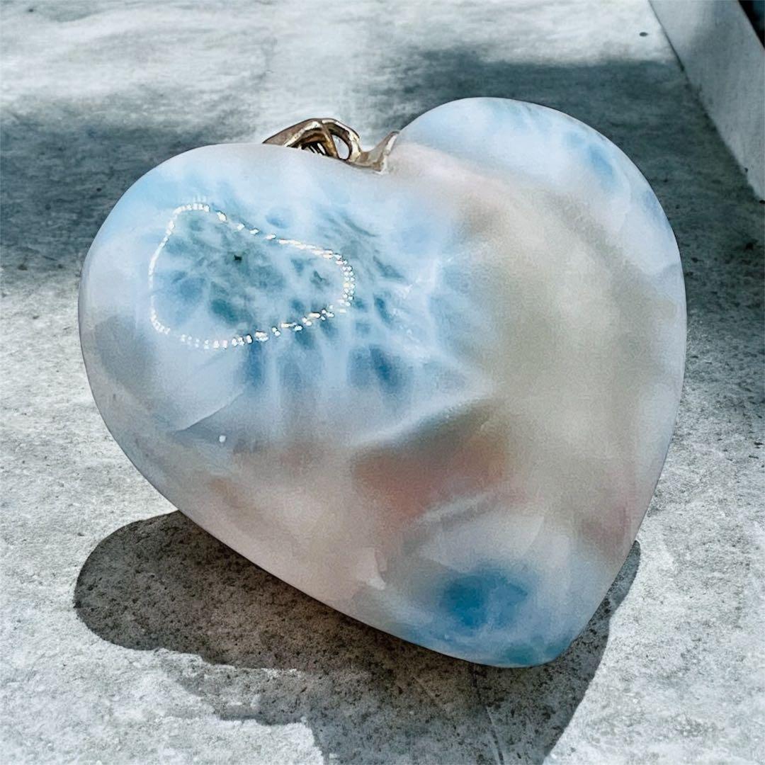 特別価格ピンクラリマー ハート レア ラリマー ペンダント