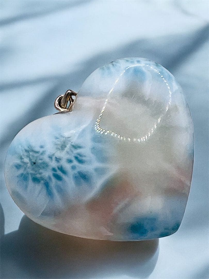 特別価格ピンクラリマー ハート レア ラリマー ペンダント