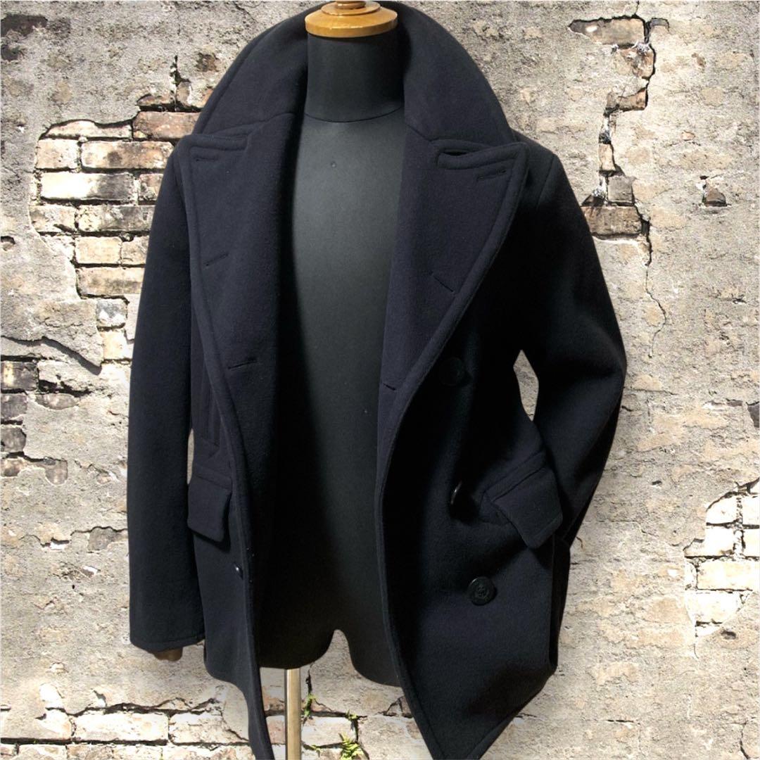 美品 ポロラルフローレン ピーコート ウール ビジネスコート チェスターコート