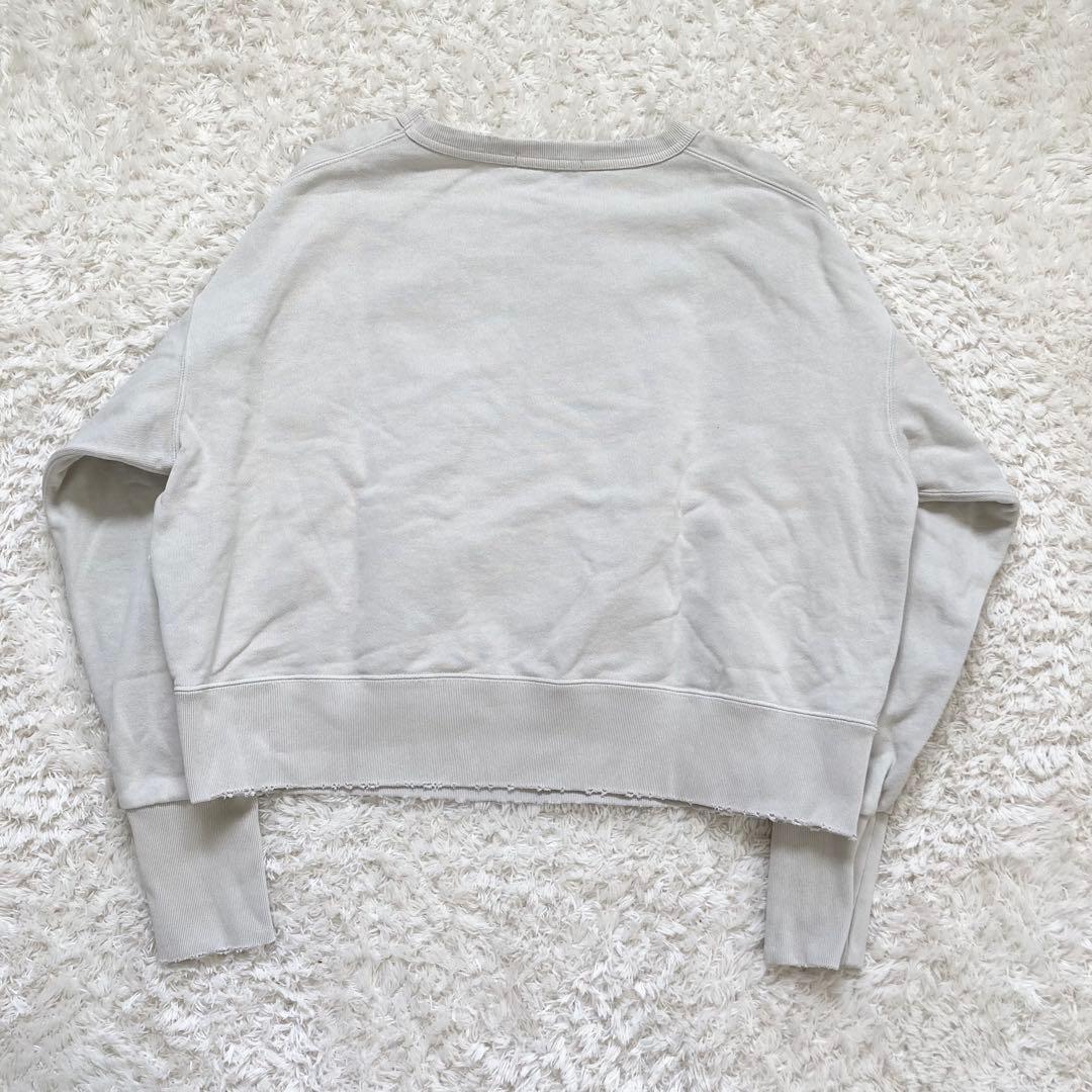 未使用級✨ウィムガゼット ヴィンテージ加工裏毛プルオーバー 2024 ベージュ
