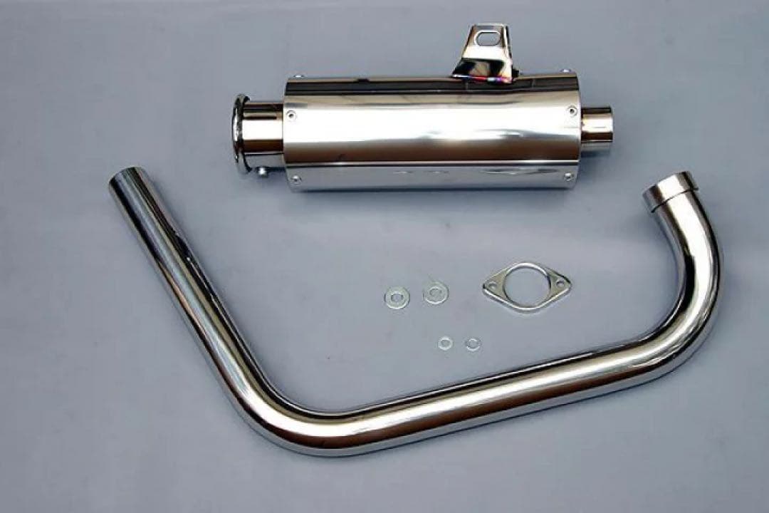 専用HMS ヤマハ 100φ砲弾マフラー2曲げ (Type2)