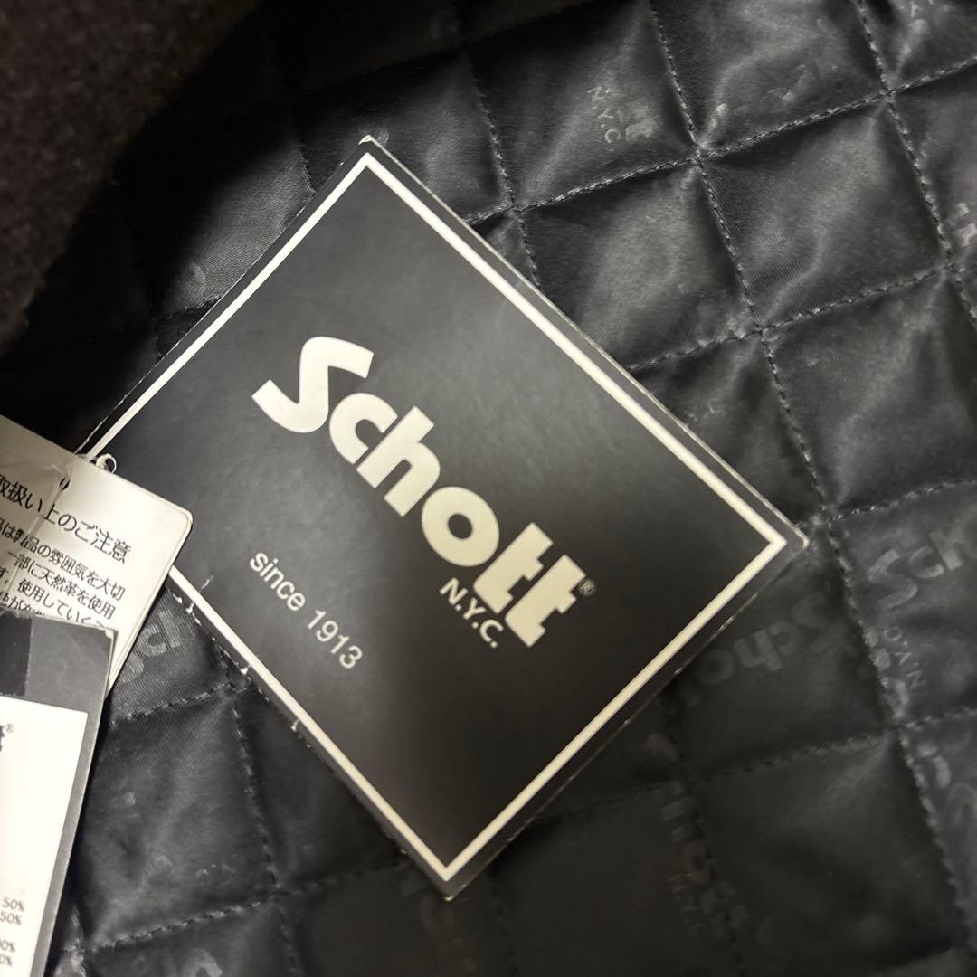 ス*ん様 「タグ付き新品」 Schott × SKOOKUM レザースタジャン