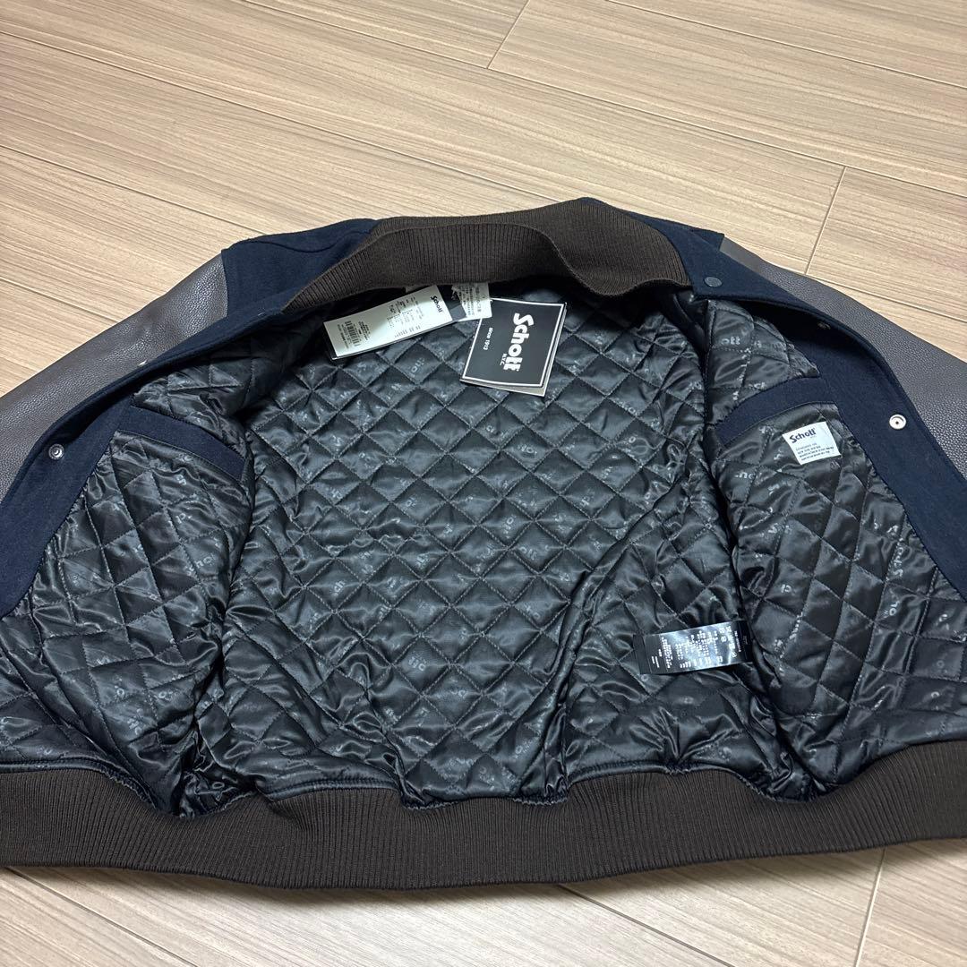 ス*ん様 「タグ付き新品」 Schott × SKOOKUM レザースタジャン