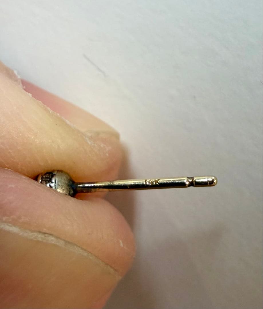 2*.様 CHROME HEARTS ミニ クロスボール ピアス クロムハーツ