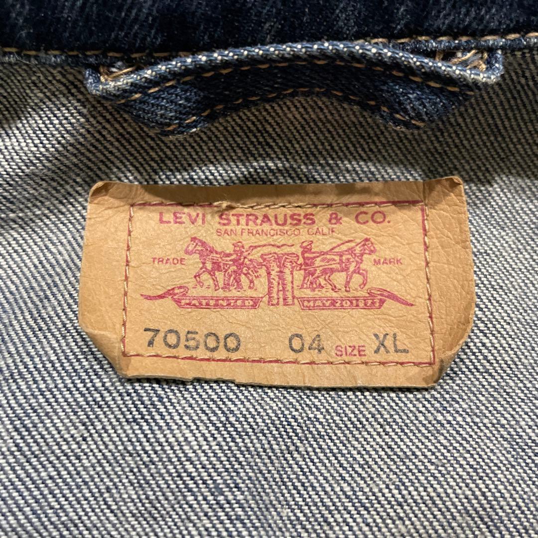 濃紺 00s ユーロ Levi's 70500 XL デニムジャケット 4th