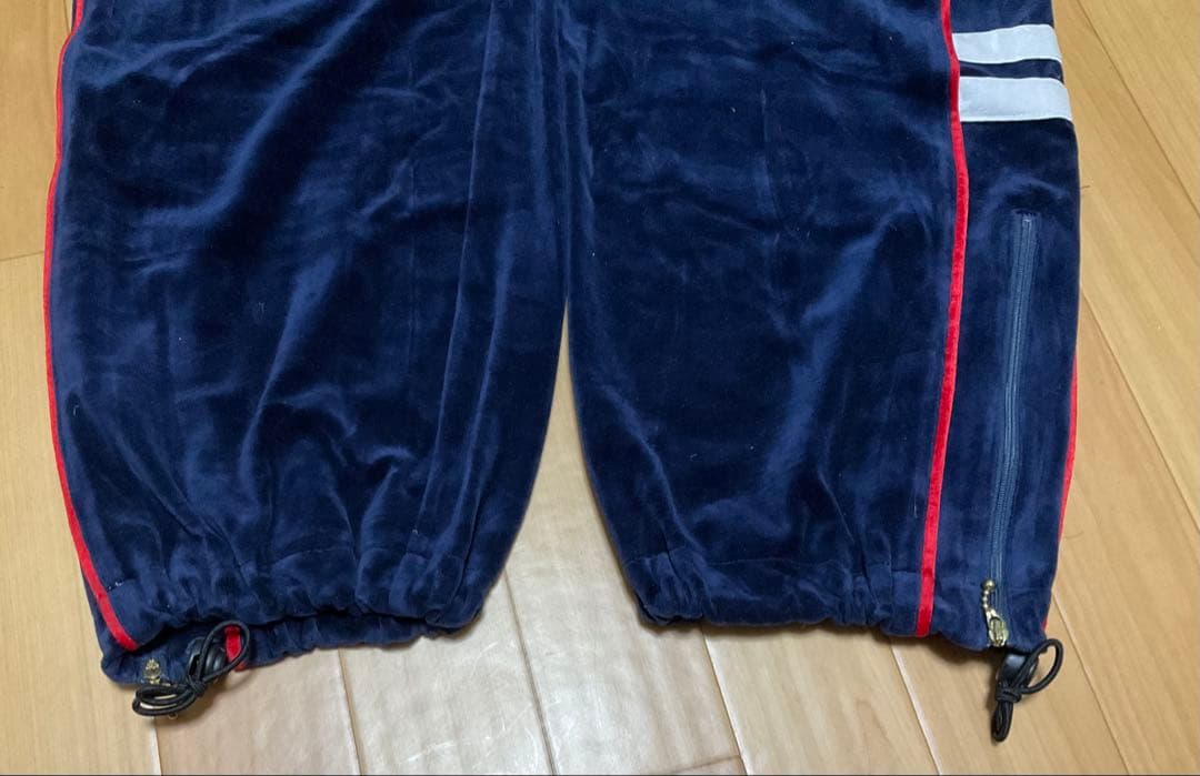 フィラFILA(ネイビー)ベロア上下ジャージXLサイズ