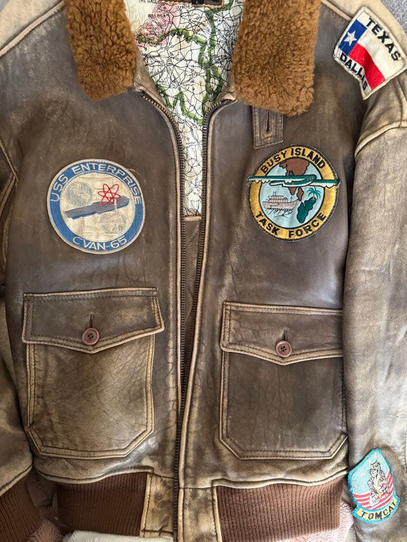 Elegance MA-1 フライトジャケット ブラウン