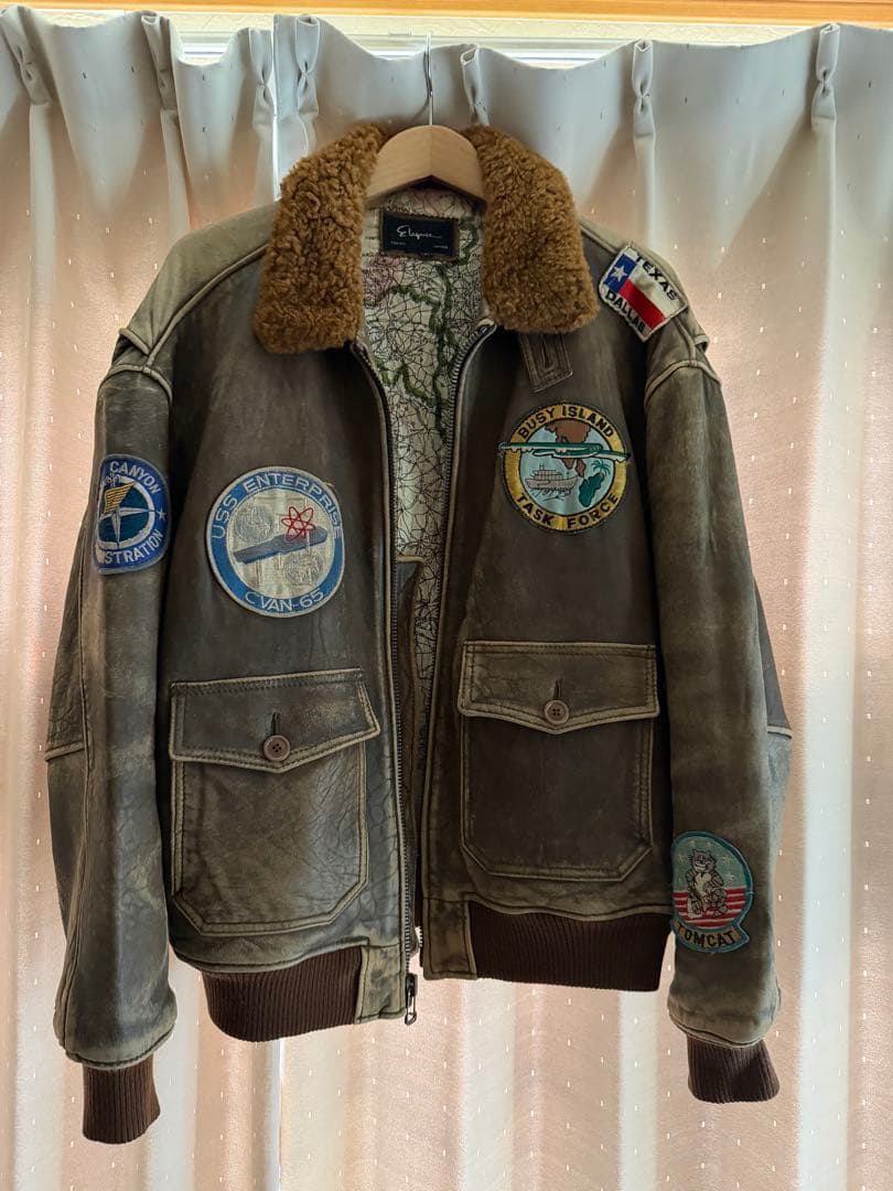 Elegance MA-1 フライトジャケット ブラウン