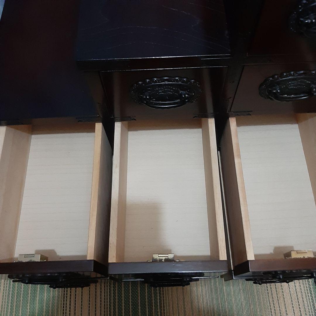 希少 アンティーク 階段 箪笥 引き出し鍵付き 74×76×45 右上がり