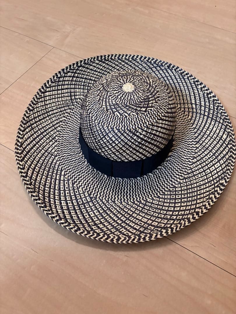 超美品エルメス ハット ストローハット サイズ58 HERMES 麦わら帽子