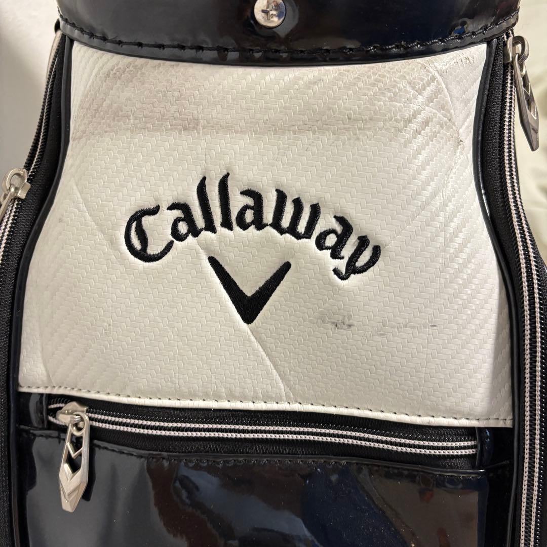 Callaway キャロウェイ キャディバッグ ホワイト×グリーン 9型 ゴルフ