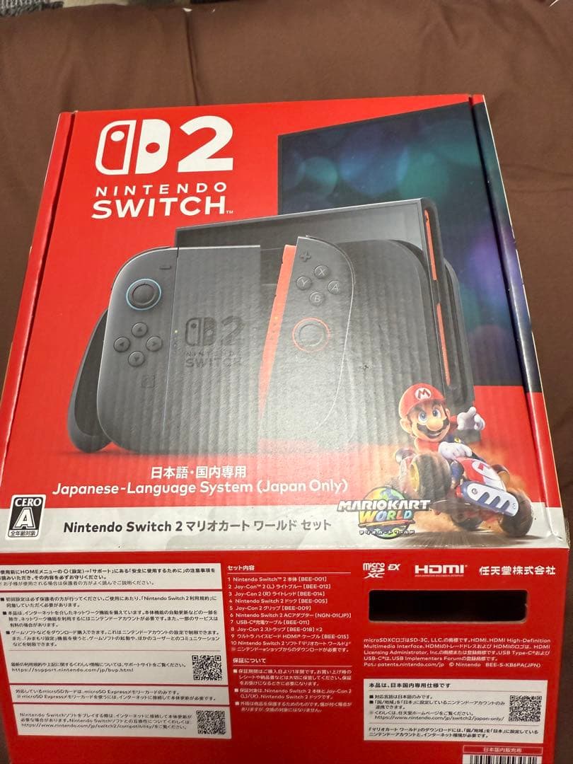 Nintendo Switch 2 日本語専用 マリオカート8デラックス付き