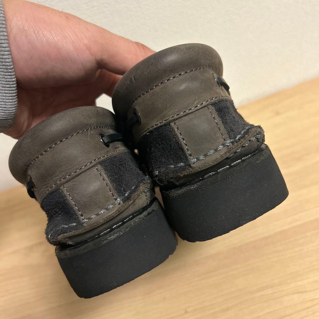Timberland グレー モカシン　3アイ　US8