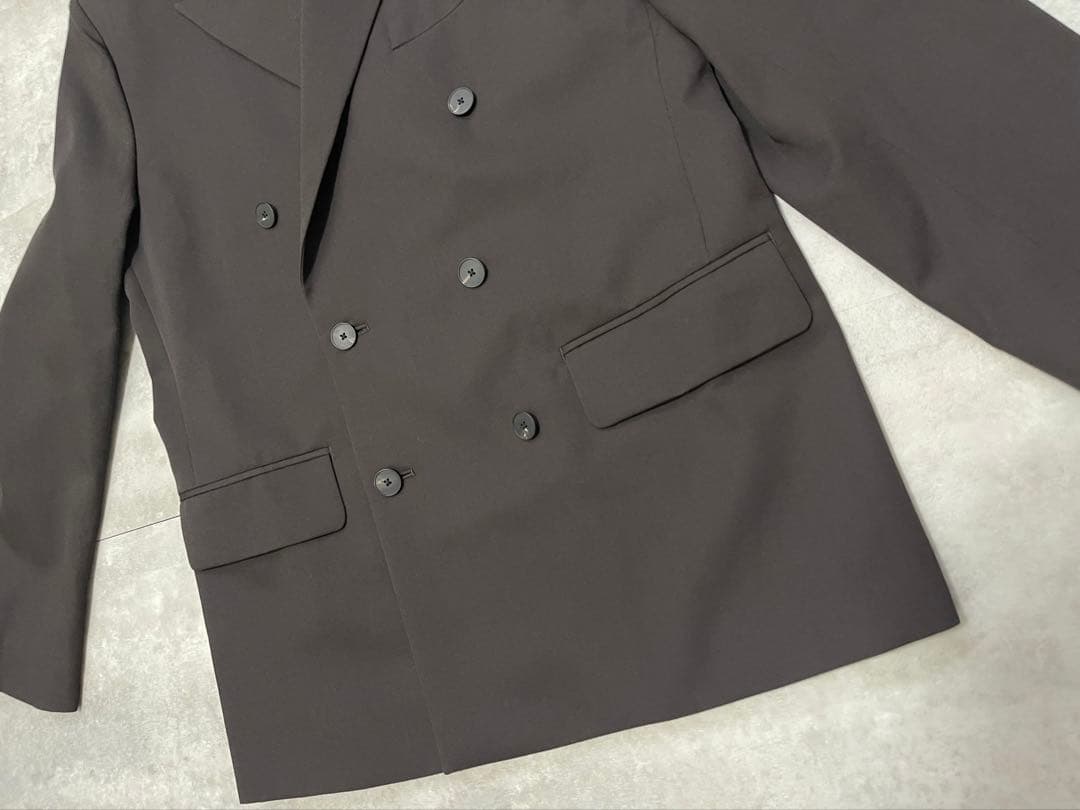 【新品未使用】 LOEFF ウールギャバ ダブルブレスト ジャケット