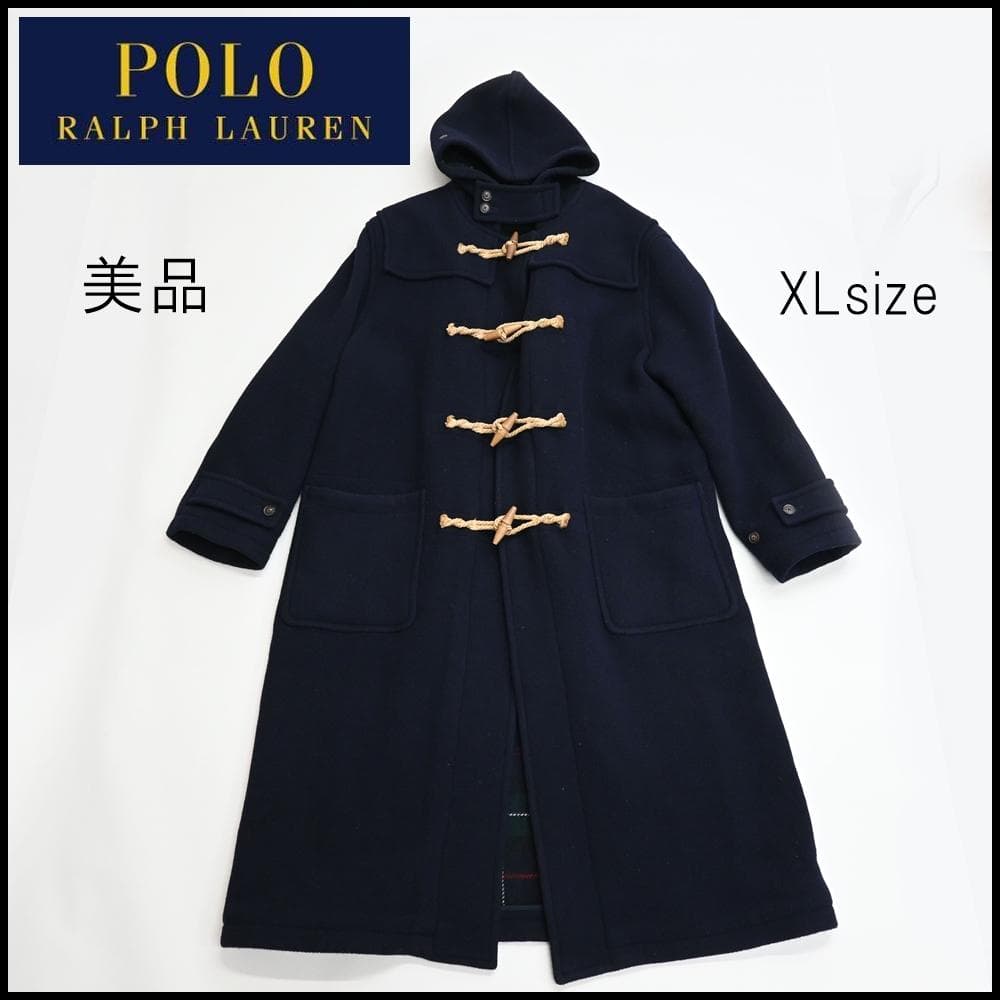 48864★冬 ポロラルフローレン ダッフルコート ダークネイビー