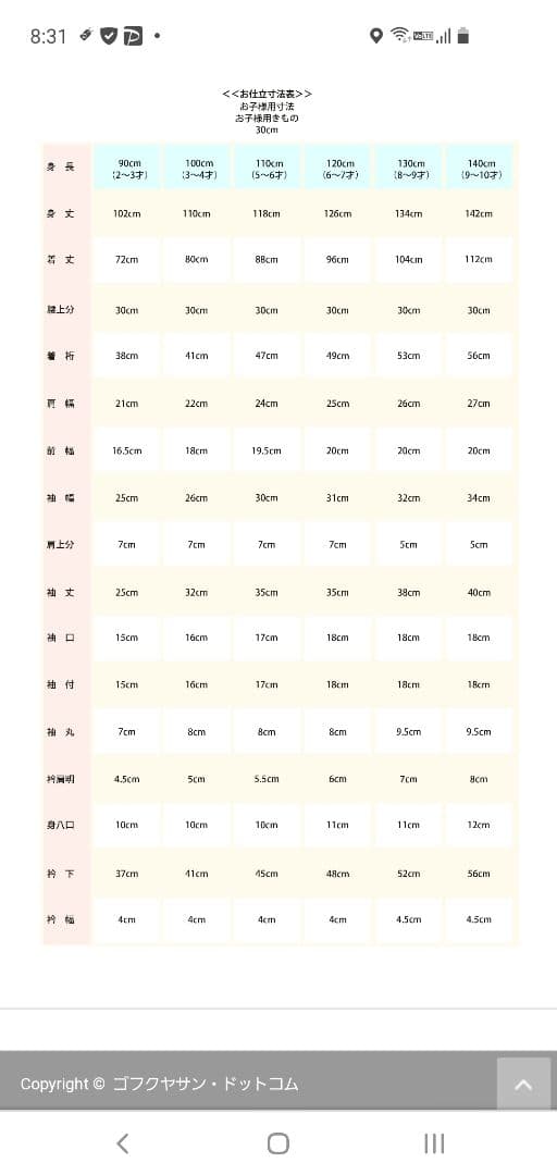 本洗い済み正絹着物(No.51)七五三