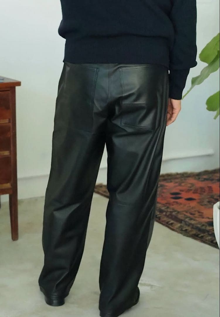 2025AW Cale(カル) LAMBS LEATHER PANTS 3