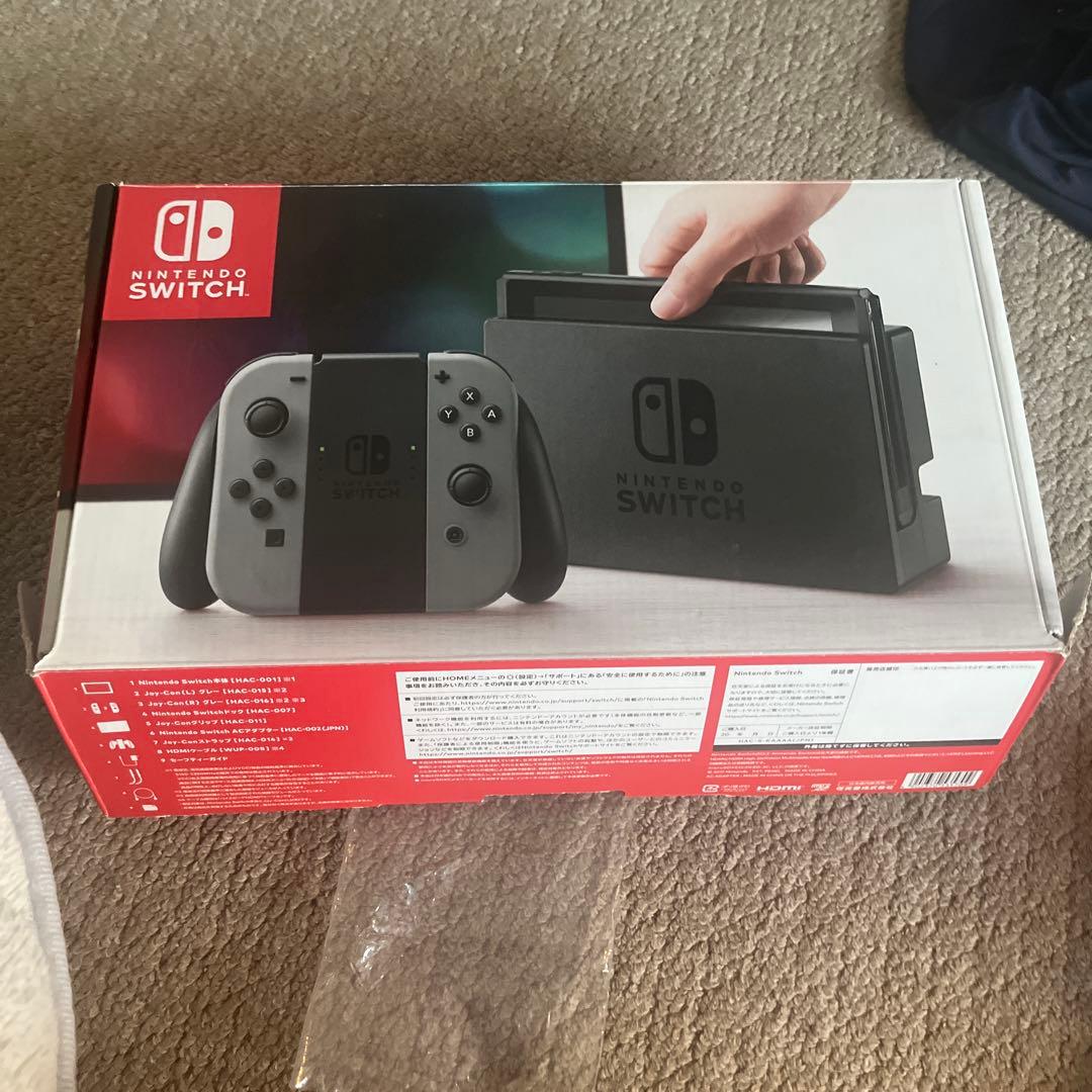 Nintendo Switch 本体 グレー Joy-Con付き　ジャンク品
