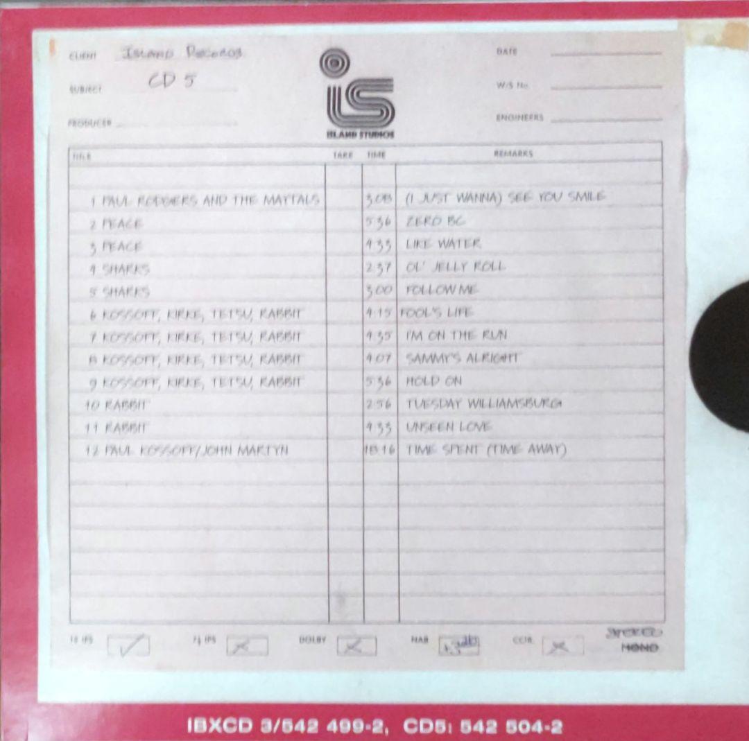 ☕【希少EU盤】FREE Songs of Yesterday 5CDSET