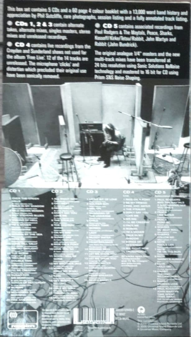 ☕【希少EU盤】FREE Songs of Yesterday 5CDSET