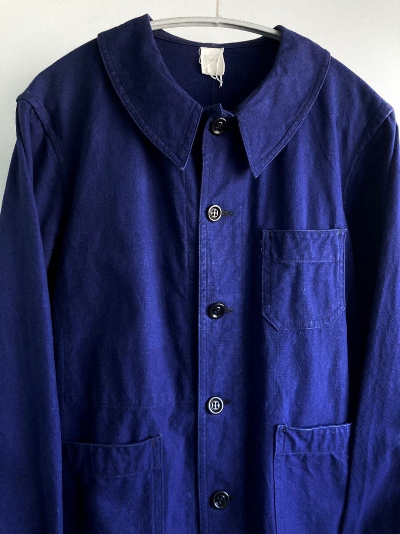 ジャケット・アウター 40s French Vintage Indigo Metis Work JKT