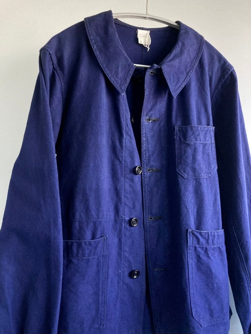 ジャケット・アウター 40s French Vintage Indigo Metis Work JKT