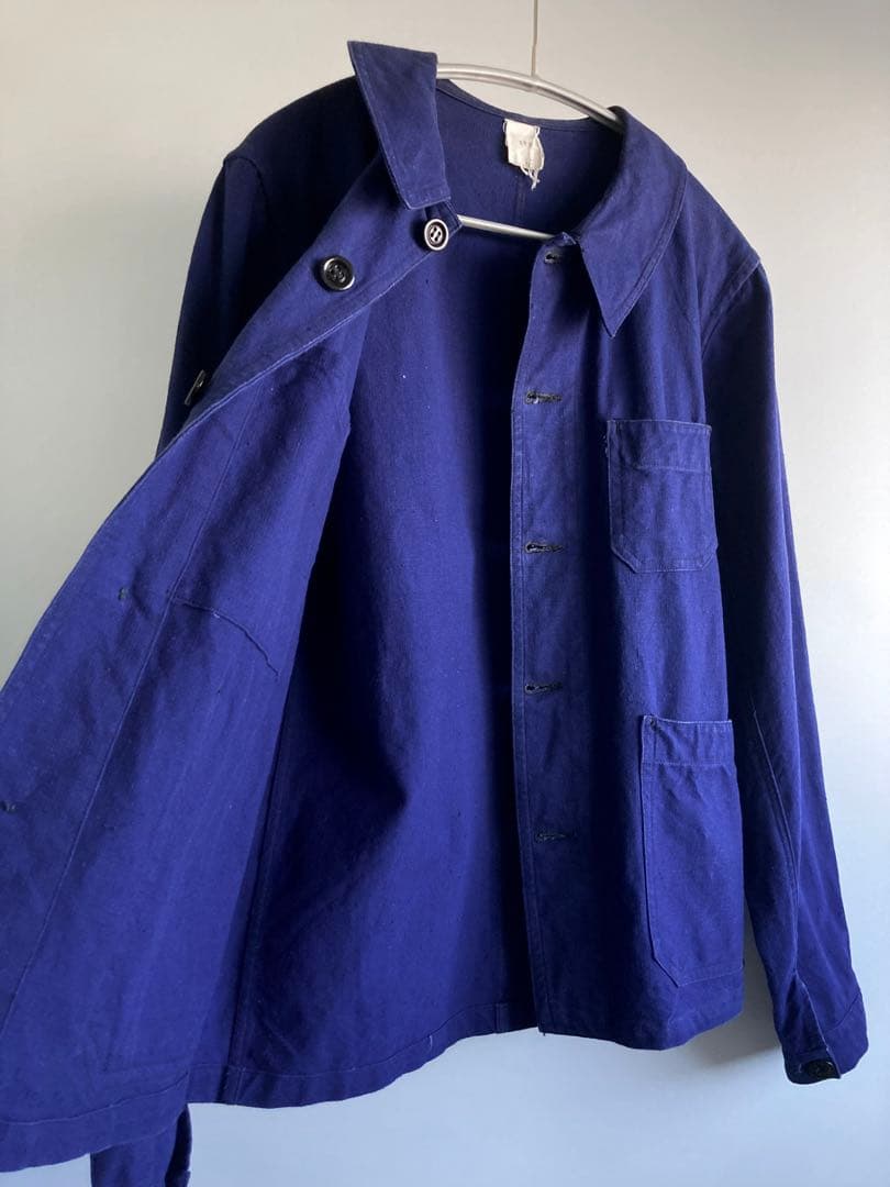 ジャケット・アウター 40s French Vintage Indigo Metis Work JKT