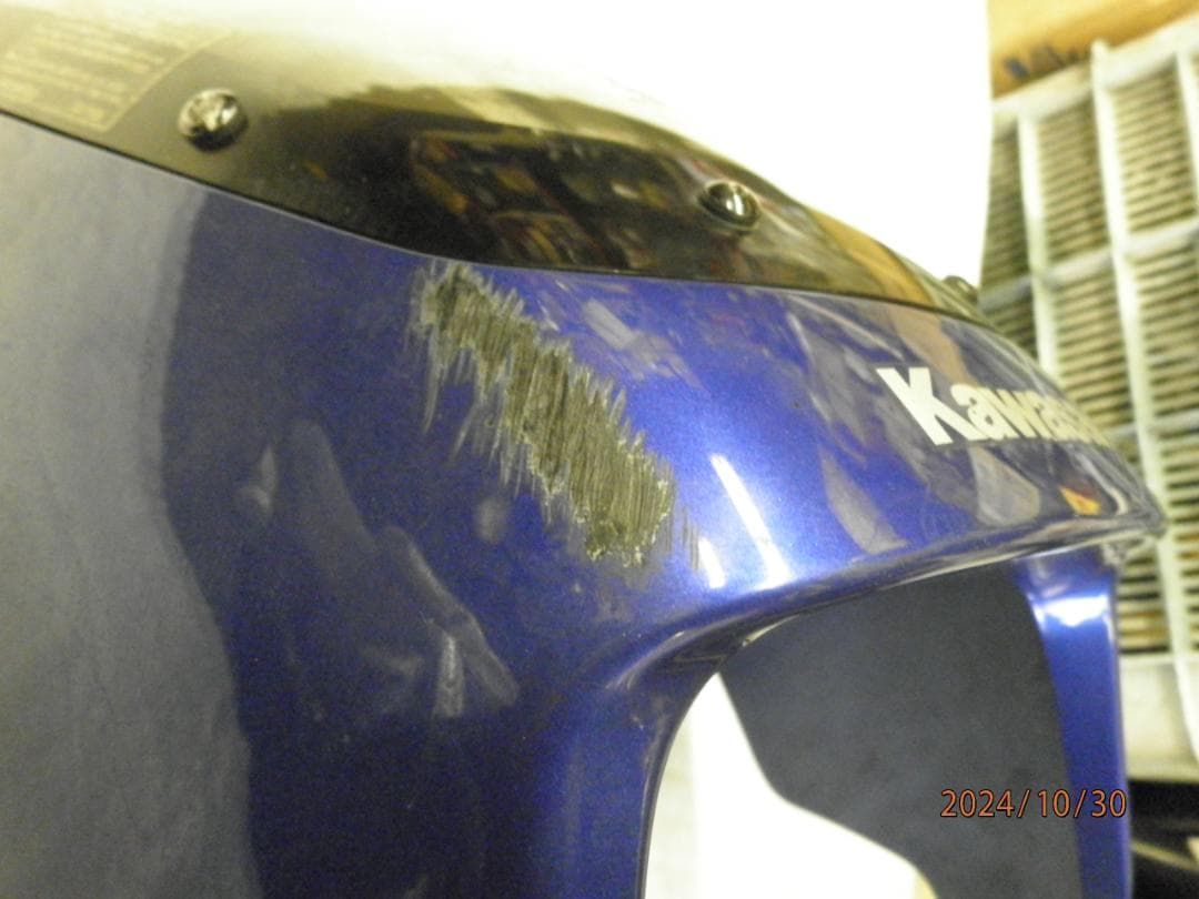 ZRX400 純正 アッパーカウルセット メーターバイザー