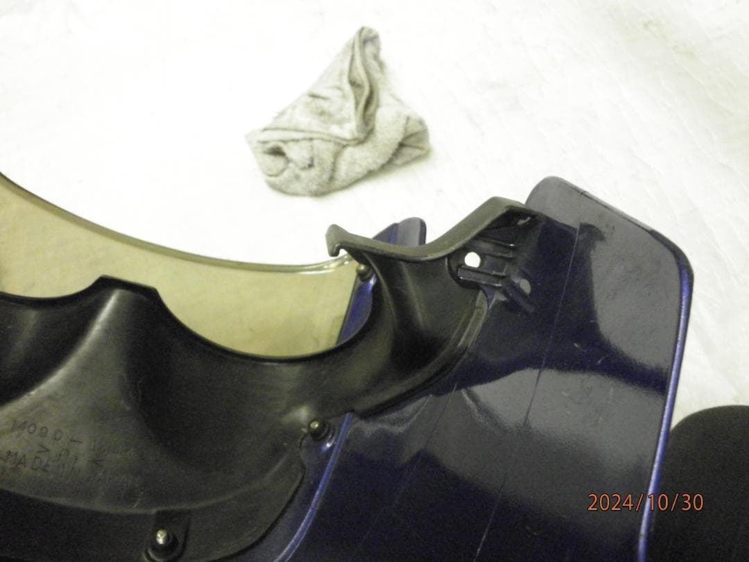 ZRX400 純正 アッパーカウルセット メーターバイザー