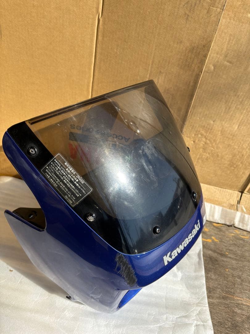 ZRX400 純正 アッパーカウルセット メーターバイザー