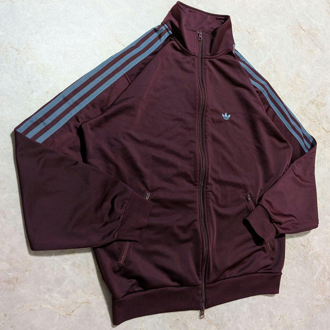 超希少⭐廃盤品アディダス ベッケンバウアートラックジャケットマルーン紫青XL相当