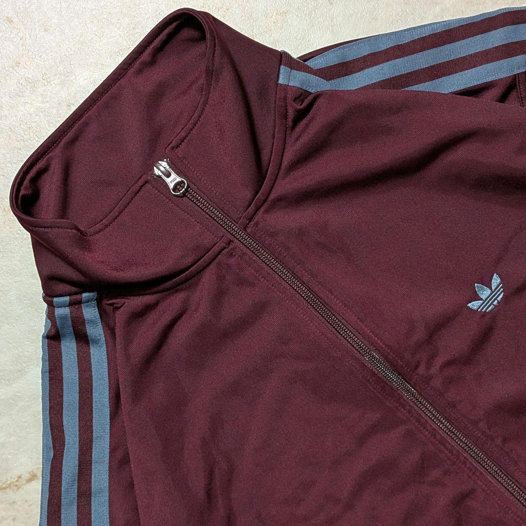 超希少⭐廃盤品アディダス ベッケンバウアートラックジャケットマルーン紫青XL相当