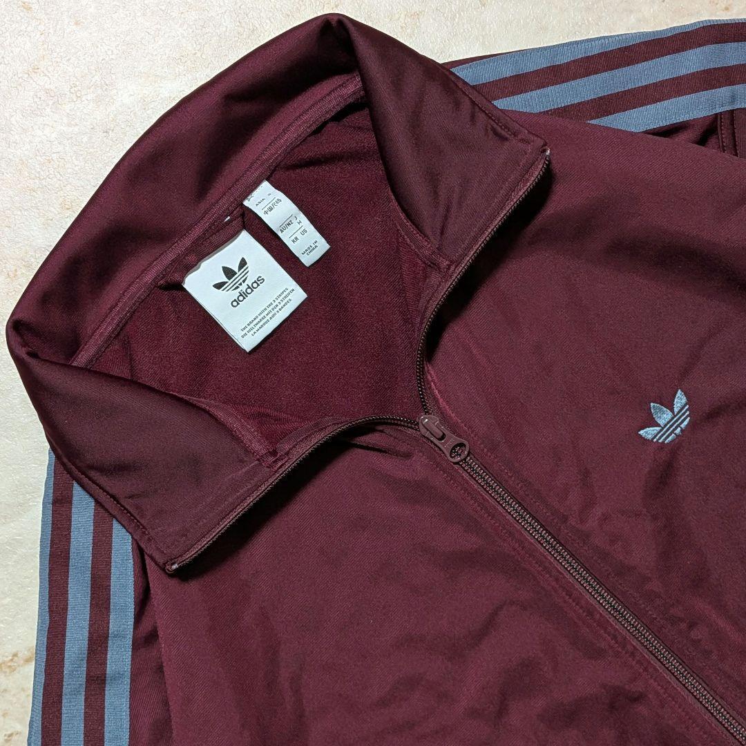 超希少⭐廃盤品アディダス ベッケンバウアートラックジャケットマルーン紫青XL相当