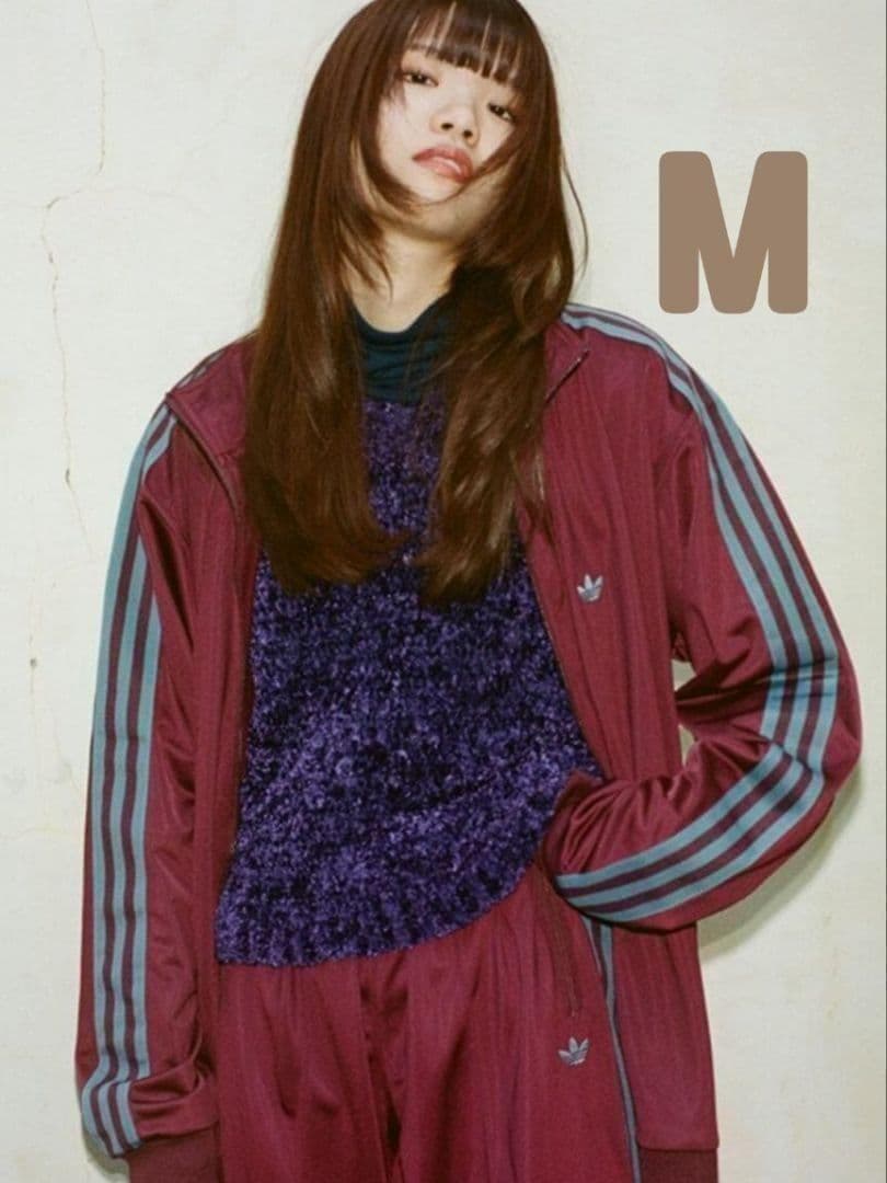 超希少⭐廃盤品アディダス ベッケンバウアートラックジャケットマルーン紫青XL相当